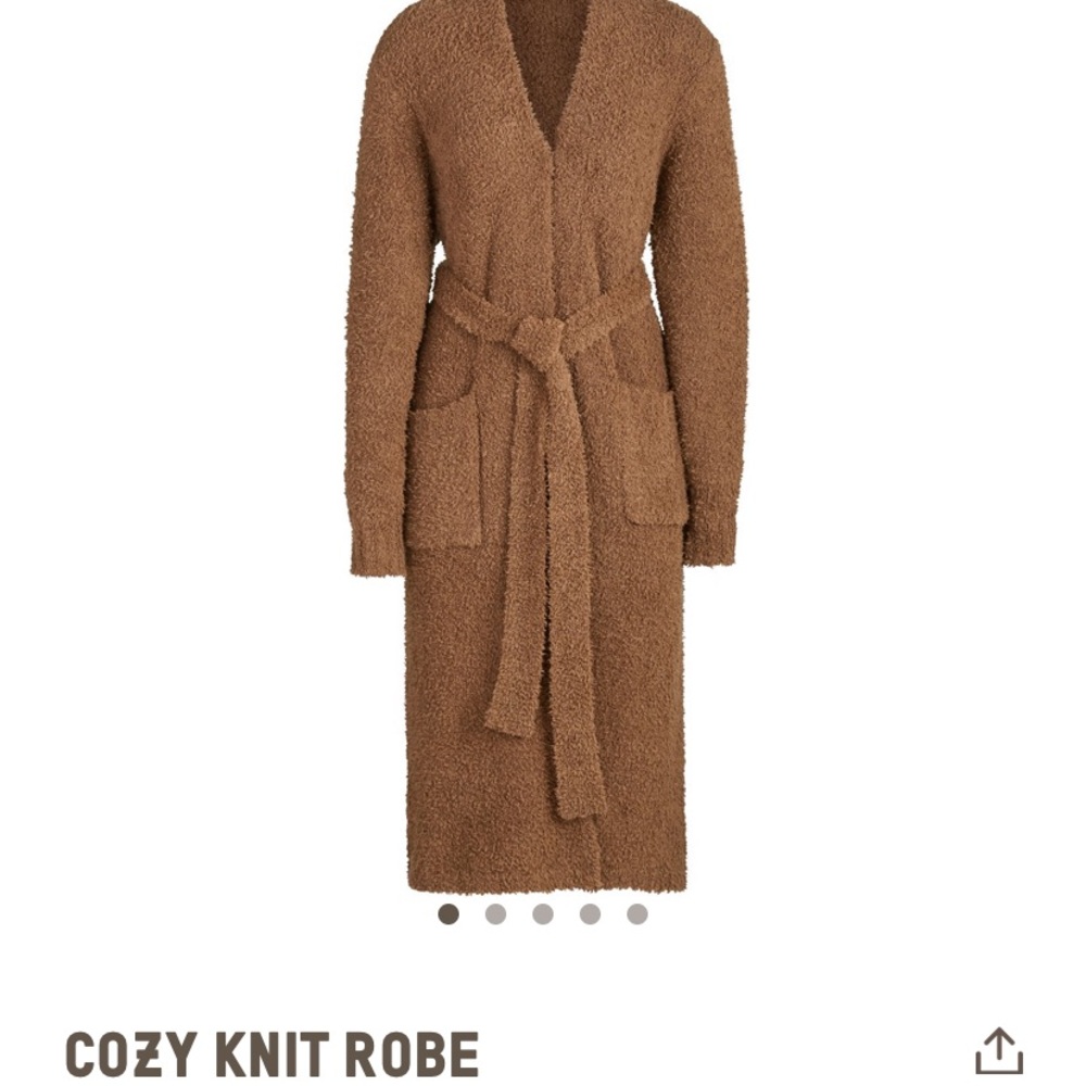 SKIMS COZY KNIT CAMEL ROBE! sold out online